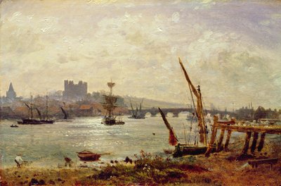 Rochester Cathedral and Castle, c.1820-30 by Frederick Nash